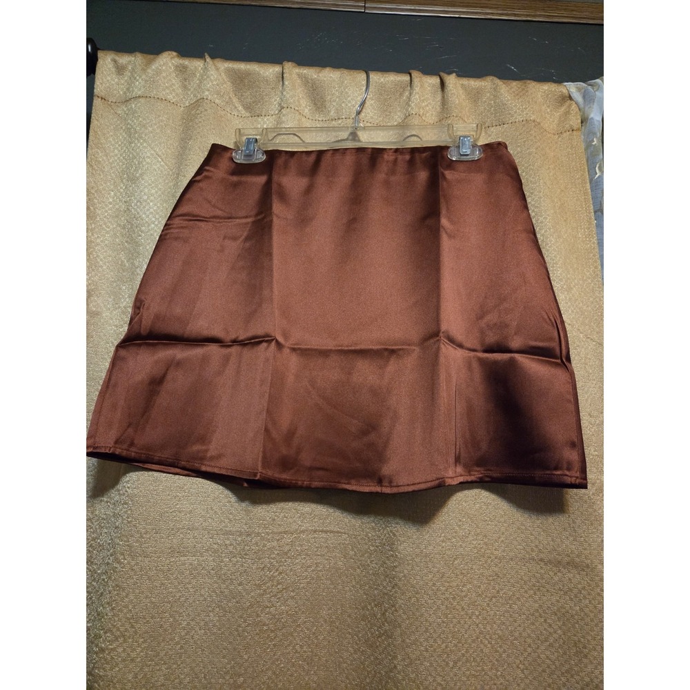 Zeagoo cooper Satin Mini Skirt Size M, Y2K Inspired, party club